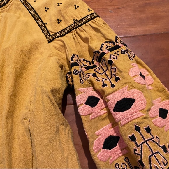 Free People Embroidered Swingy Jacket S - Picture 5 of 14